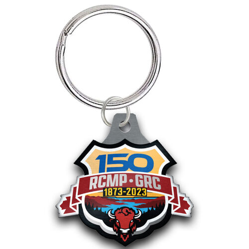 Pewter RCMP 150 Keychain Thumbnail