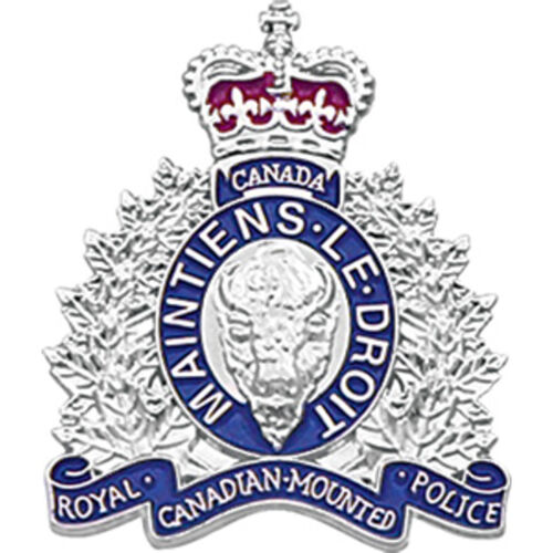 RCMP Silver Crest Pin 1"  Thumbnail