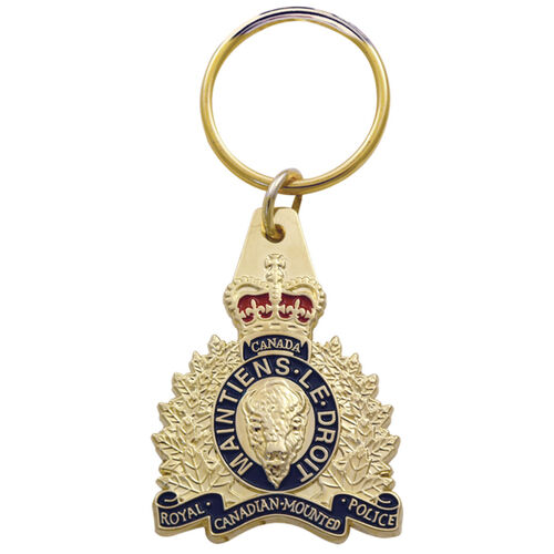 RCMP Gold Crest Keychain  Thumbnail