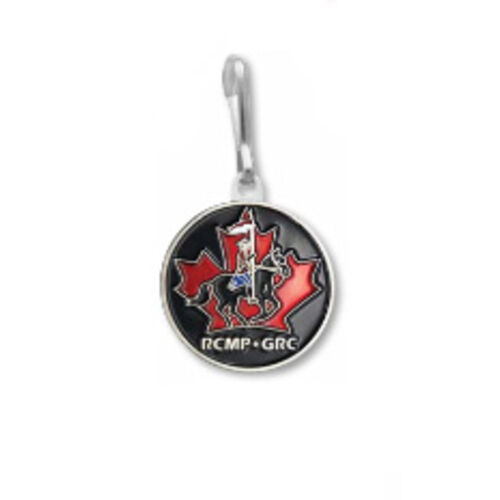 Horse & Rider Black Zipper Pull Thumbnail