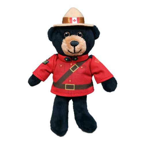 5" Sergeant Black Bear Stuffed Animal Thumbnail