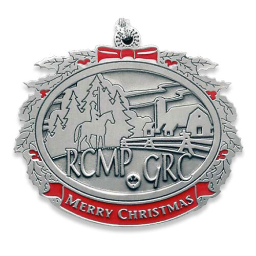 Pewter RCMP Countryside Christmas Ornament Thumbnail