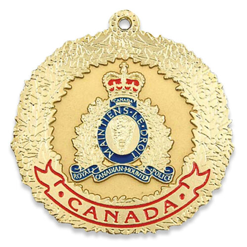 Gold RCMP Crest Christmas Ornament  Thumbnail