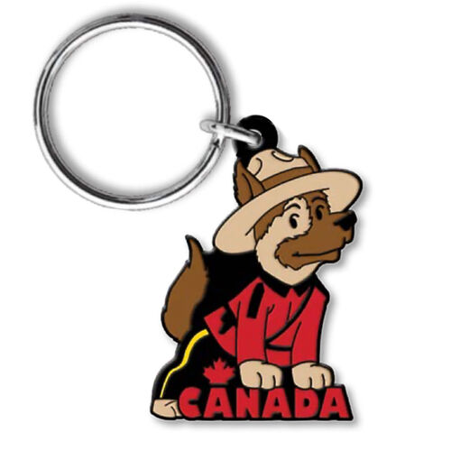 Canada Colourfilled Dog Keychain Thumbnail