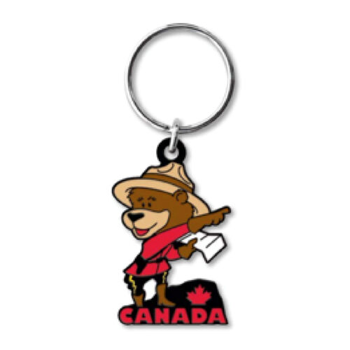 Canada Colourfilled Bear Keychain Thumbnail