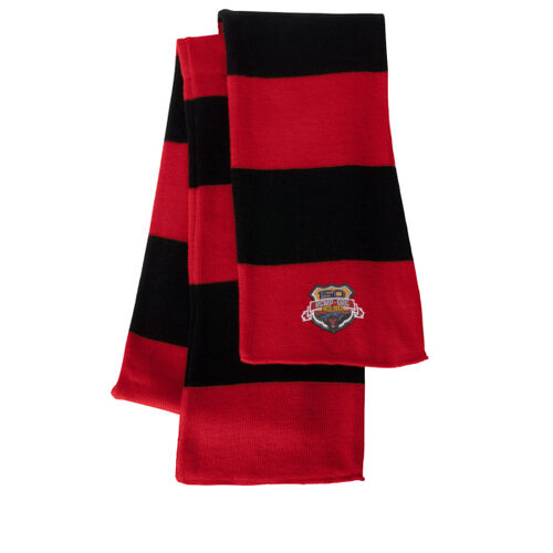 Embroidered Striped RCMP 150 Knit Scarf Thumbnail
