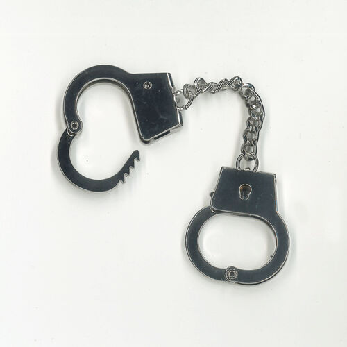 Silver Handcuff Keychain Thumbnail