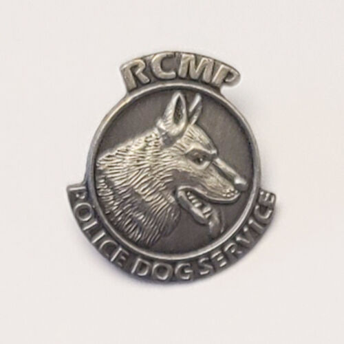 Police Dog Services Antique Silver Pin Thumbnail