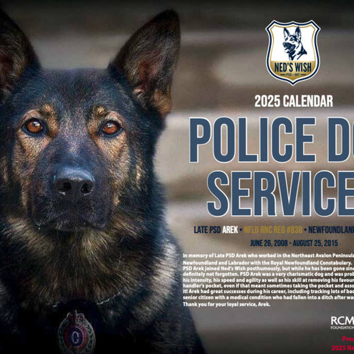 Ned's Wish 2025 Police Service Dog Calendar Thumbnail