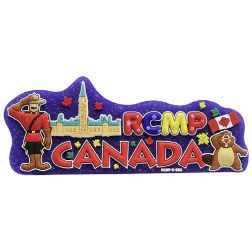 PVC Mountie and Beaver Magnet Thumbnail