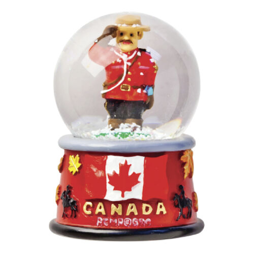 Mountie Magnetic Snow Globe Thumbnail