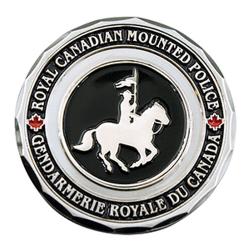 RCMP  Silver Challenge Coin With Removable Ball Marker Thumbnail