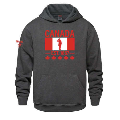 Vault Youth English Proudly Canadian Canada Printed Hoodie Thumbnail