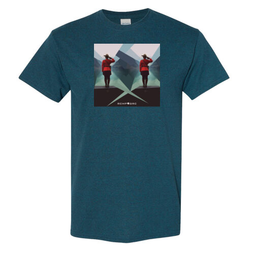 Gildan Unisex Proudly Canadian Mountie Printed T-Shirt Thumbnail