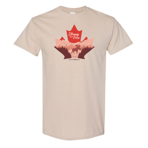 Gildan Unisex English Proudly Canadian Maple Leaf Printed T-Shirt Thumbnail