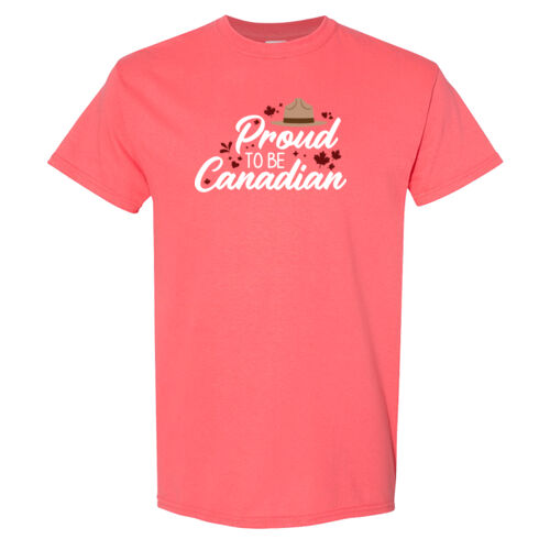 Gildan Unisex Proud To Be Canadian Printed T-Shirt Thumbnail