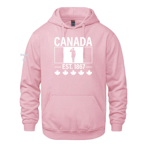 Vault Unisex English Proudly Canadian Canada Printed Hoodie Thumbnail