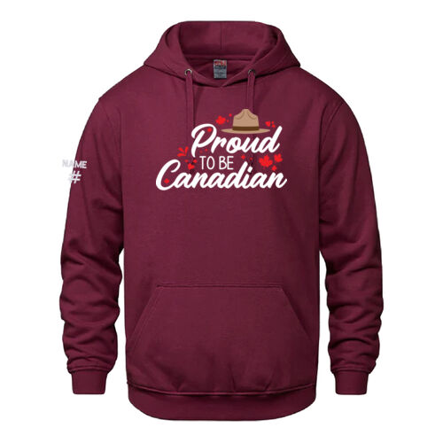Vault Unisex Proud To Be Canadian Printed Hoodie Thumbnail