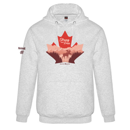 Vault Unisex English Proudly Canadian Maple Leaf Printed Hoodie Thumbnail