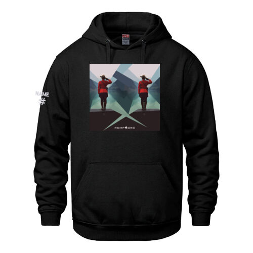 Vault Unisex Proudly Canadian Mountie Printed Hoodie Thumbnail