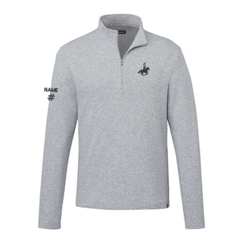 Rigi Eco Men's H&R Emblem Embroidered Knit Quarter Zip Thumbnail