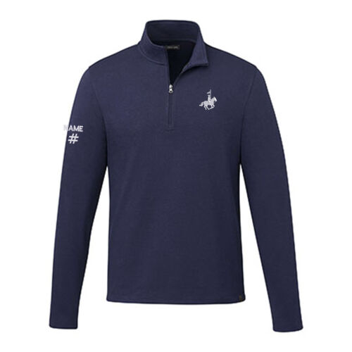 Rigi Eco Men's H&R Emblem Embroidered Knit Quarter Zip Thumbnail