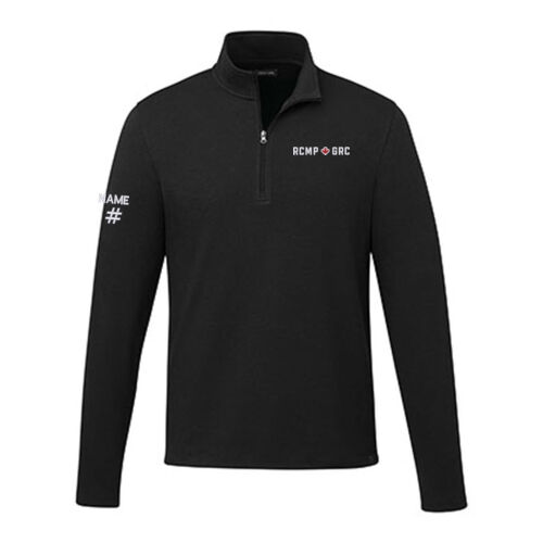 Rigi Eco Men's RCMP/GRC Embroidered Knit Quarter Zip Thumbnail