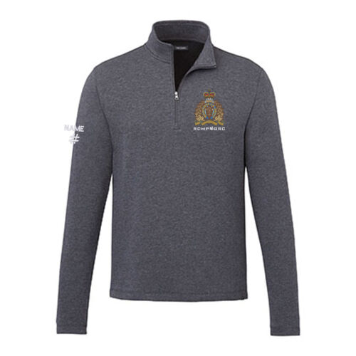 Rigi Eco Men's Crest Embroidered Knit Quarter Zip Thumbnail