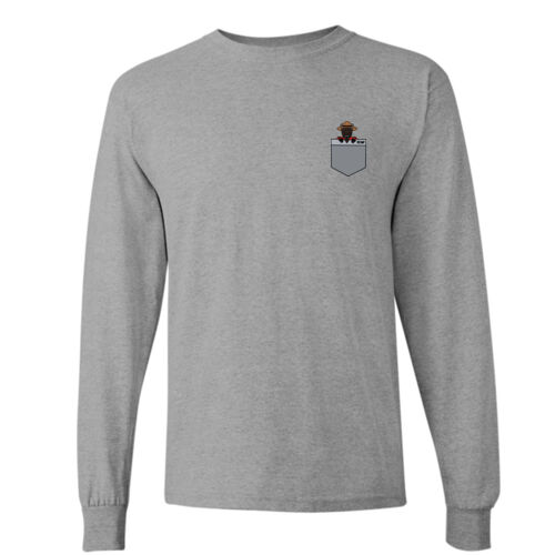 Gildan Unisex Buffalo Pocket Printed Long Sleeve Thumbnail