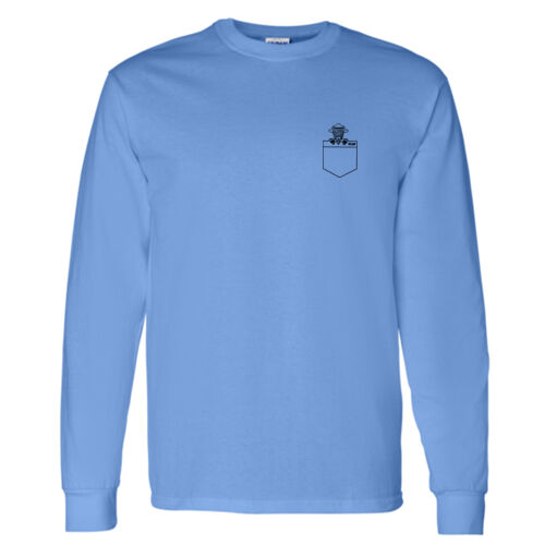 Gildan Unisex Buffalo Pocket Printed Long Sleeve Thumbnail