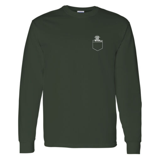 Gildan Unisex Buffalo Pocket Printed Long Sleeve Thumbnail