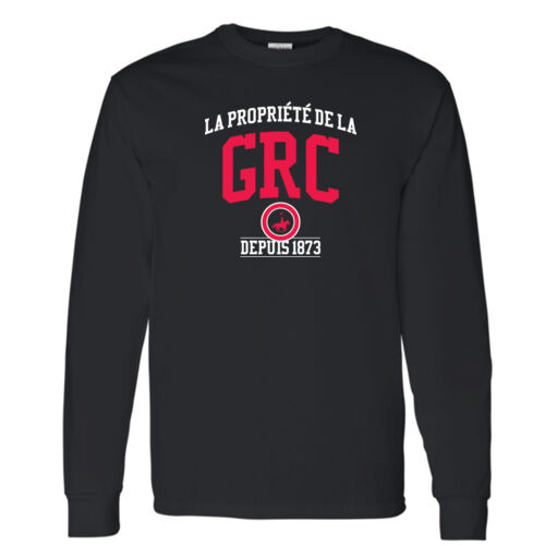 Gildan Unisex La Propriété GRC Printed Long Sleeve Thumbnail