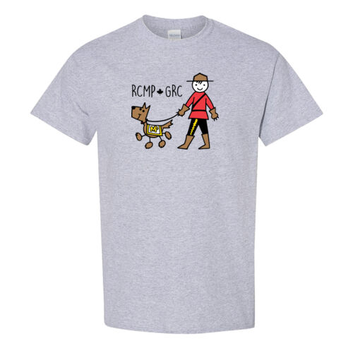 Gildan Unisex Little Mountie Printed T-Shirt Thumbnail