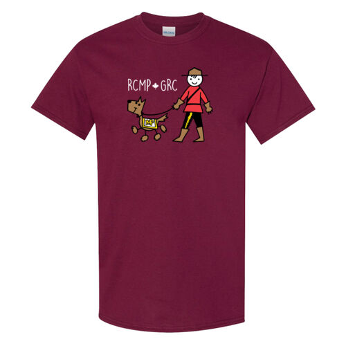 Gildan Unisex Little Mountie Printed T-Shirt Thumbnail