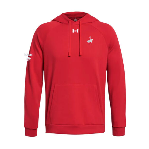 UA Men's H&R Emblem Embroidered Rival Fleece Hoodie Thumbnail