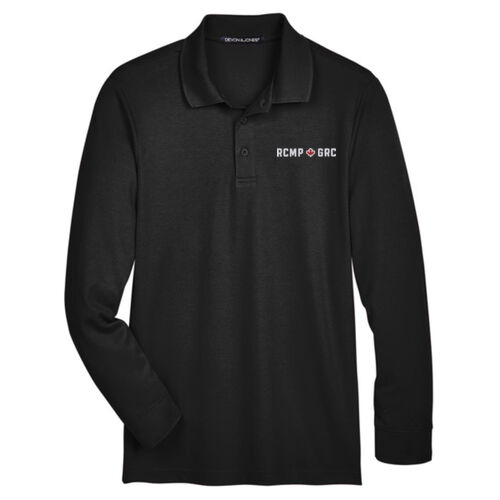 CrownLux Men's RCMP/GRC Embroidered Performance LS Polo Thumbnail