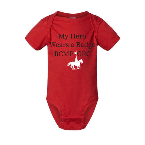 Rabbit Skins Baby My Hero Printed Onesie Thumbnail