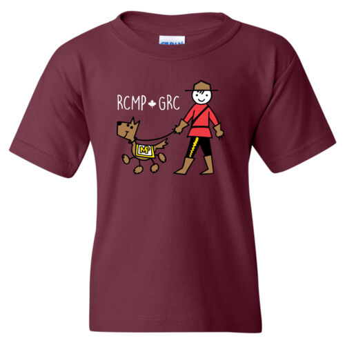 Gildan Youth Little Mountie Printed T-Shirt Thumbnail