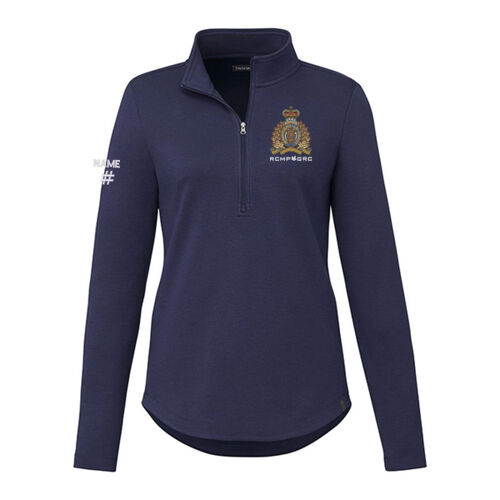 Rigi Eco Women's Crest Embroidered Knit Half Zip Thumbnail
