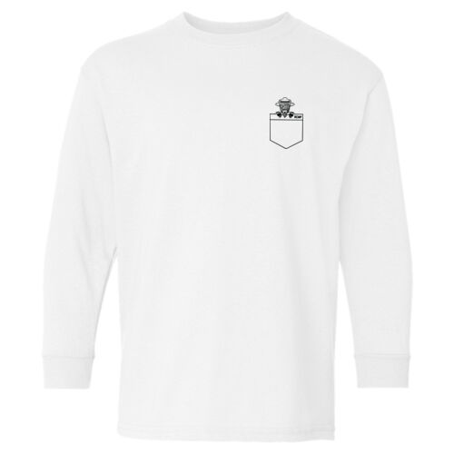 Gildan Youth Buffalo Pocket Printed Long Sleeve Thumbnail