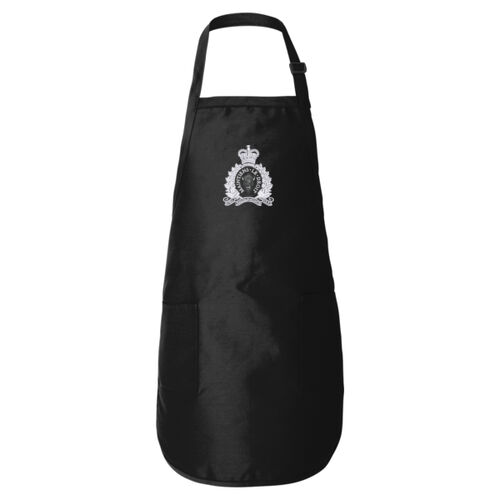 Adult Crest Embroidered Full-Length Apron Thumbnail
