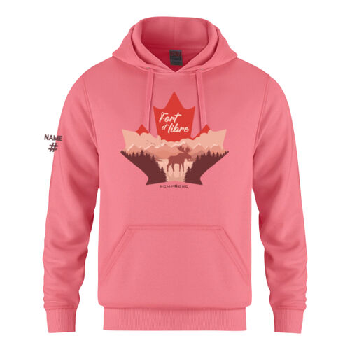 Flash Unisex French Proudly Canadian Maple Leaf Printed Hoodie Thumbnail
