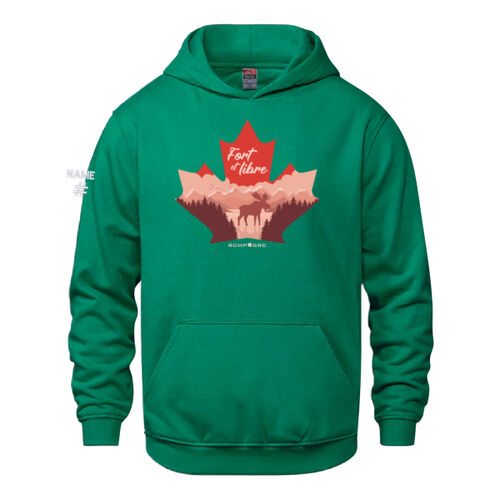Vault Youth French Proudly Canadian Maple Leaf Printed Hoodie Thumbnail