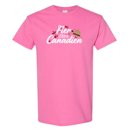 Gildan Unisex Fier d’être Canadien Printed T-Shirt Thumbnail