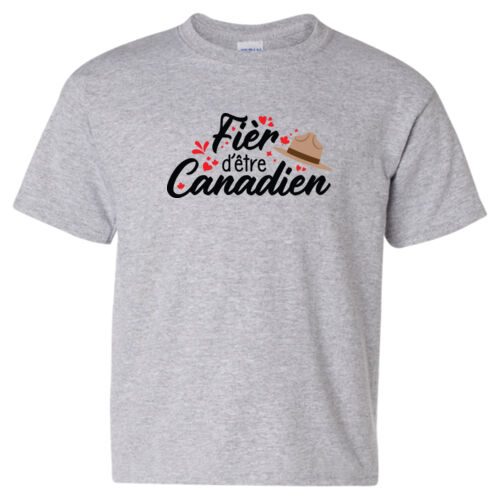 Gildan Youth Fier d’être Canadien Printed T-Shirt Thumbnail