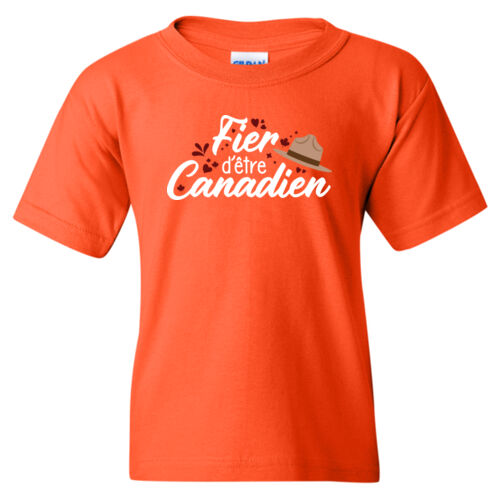 Gildan Youth Fier d’être Canadien Printed T-Shirt Thumbnail