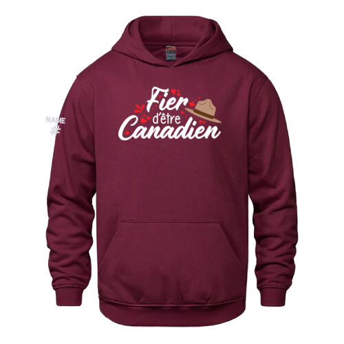 Vault Youth Fier d’être Canadien Printed Hoodie Thumbnail