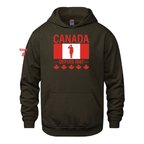Vault Youth French Proudly Canadian Canada Printed Hoodie Thumbnail