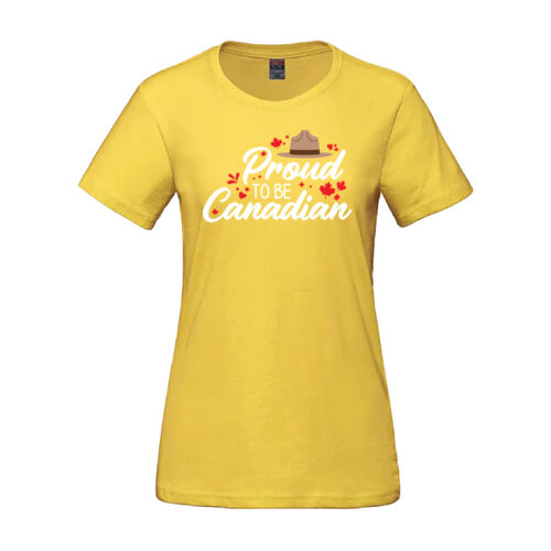Parkour Women's Proud To Be Canadian Printed T-Shirt Thumbnail