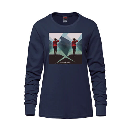 Breeze Women's Proudly Canadian Mountie Printed Long Sleeve Thumbnail